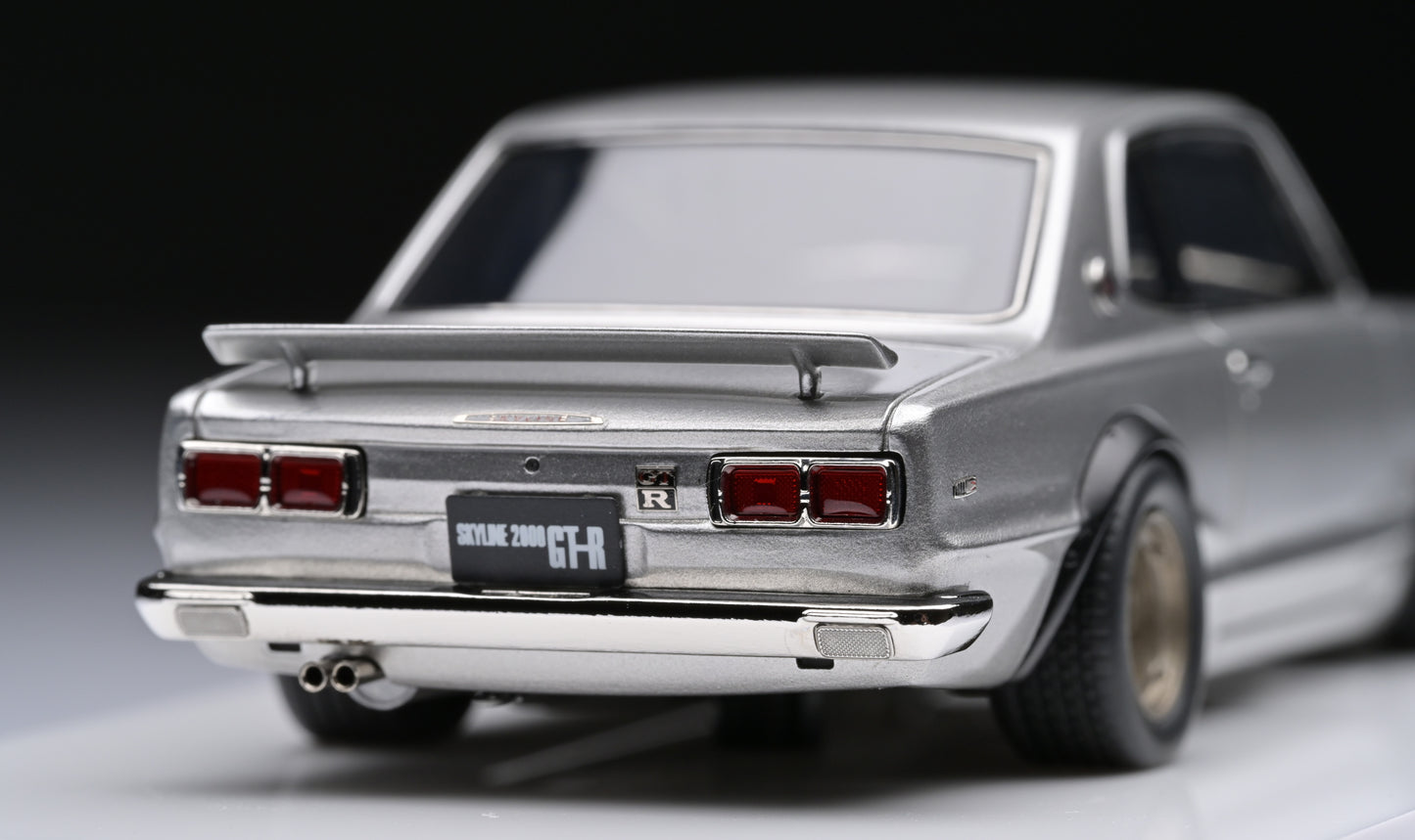 1:43 MakeUp Nissan Skyline 2000 GT-R KPGC10 Nissan Works Wheel Silver VM244A