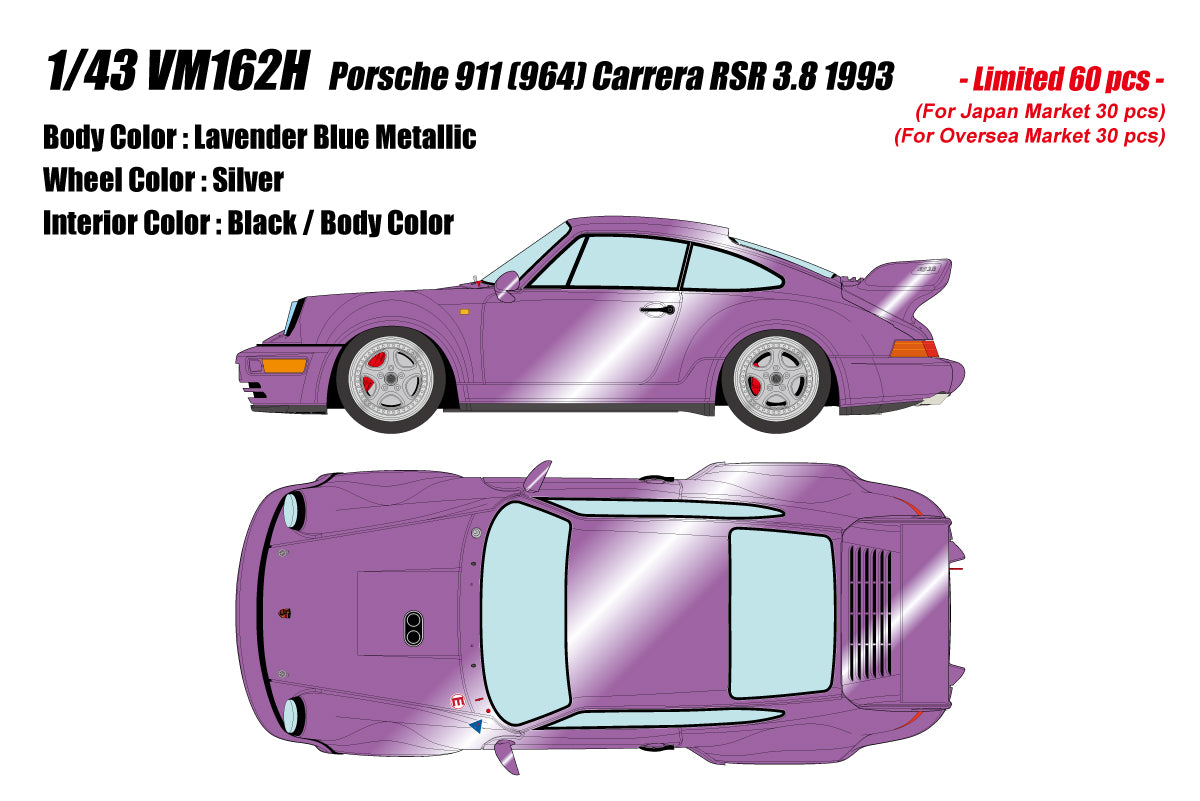 Pre-Order 1:43 MakeUp Porsche 911 (964) Carrera RSR 3.8 1993 VM162